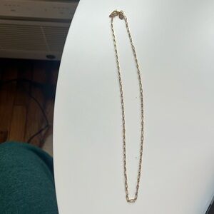 Paper Clip Gold Necklace